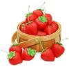 10Pcs Artificial Strawberry Models Realistic Simulation Fruit Decoration for Home Wedding Decoration Shop Window Display