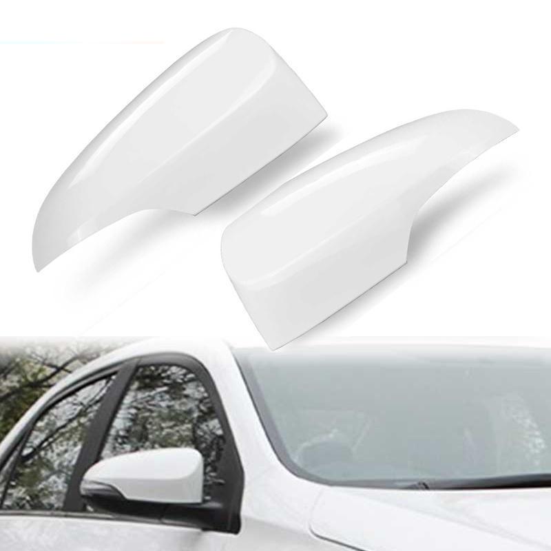 Rhyming Auto Outer Side Wing Rearview Mirror Cover Trim Decor Caps Glossy White Fit For Toyota Corolla 2014 2015 2016 2017