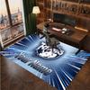 Leeds Rhinos Personalized Crystal Velvet Carpet, Customized Name Text Soft Anti‑Slip Rug for Living Room Bedroom