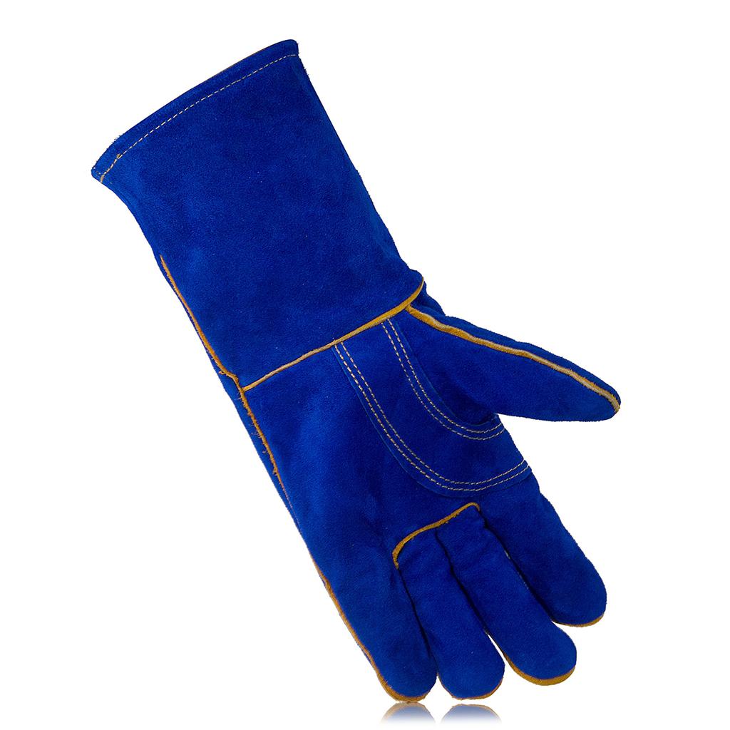 Leather Welding Gloves - Heat/Fire Resistant, Perfect for Gardening/Tig Weld/Beekeeping/BBQ-14inches