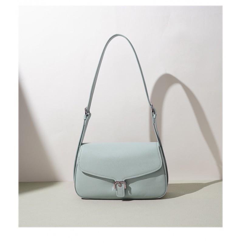 New Bag Korean Niche Small Square High-quality Texture Fashionable Underarm Genuine Leather Casual All-match Shoulder Women