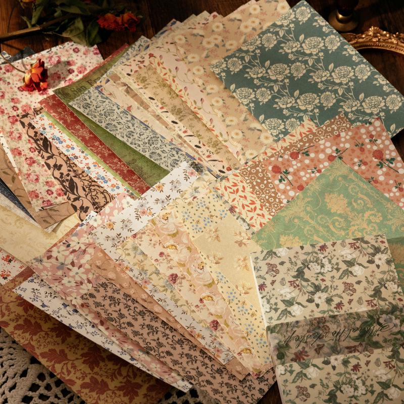 Mò Mò Pappersbok: Morgon- och Kvällsserien för Människovärlden - Retro DIY Journal Collageklistermärken (8 stilar)