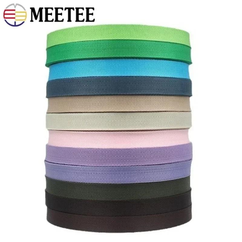 1Roll=45M 10mm Wide PP Webbing Ribbon Tapes for Backpack Strap Strapping Band Garment Pet Collar Sewing Weave Belts Accessories