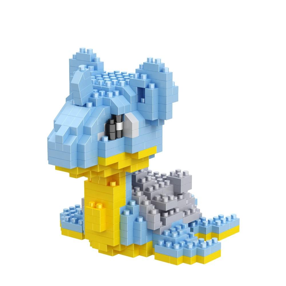 Pokemon Building Blocks Small Cartoon Mini Block Pikachu Charizard Eevee Mewtwo Anime Assemble Action Model Dolls Boys Toys