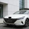 For Hyundai Elantra 7Th 2021 2022 2023 2024 Sport Racing Style Car Front Bumper Lip Spoiler ABS Splitter Body Modification Kit