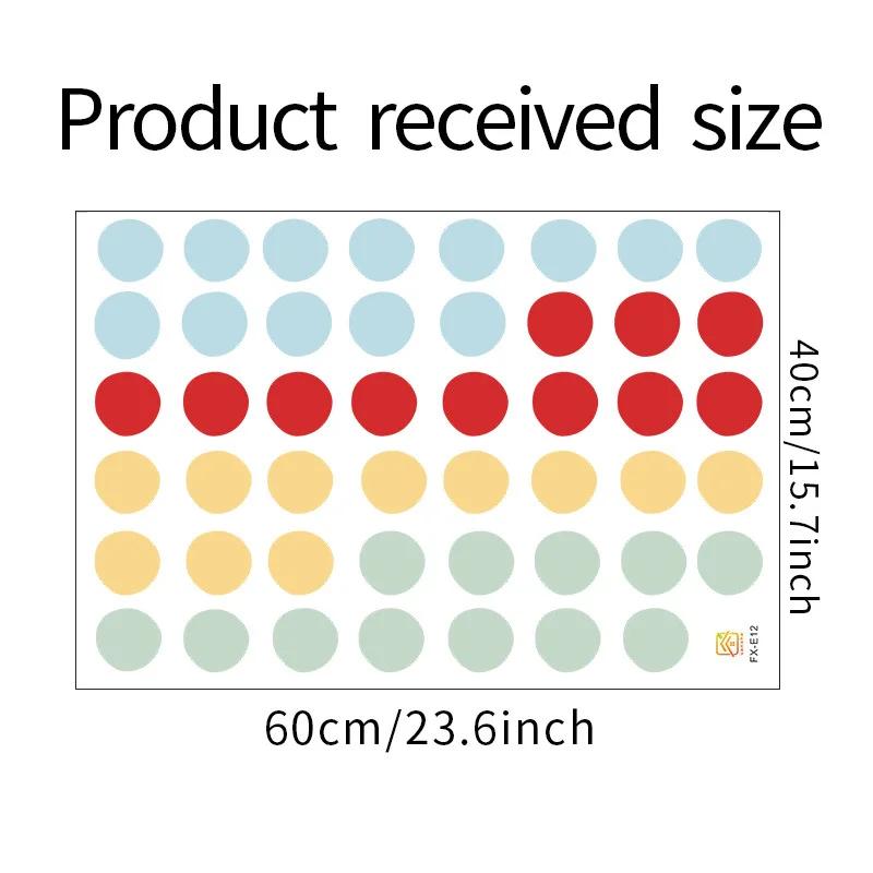1Pc DIY Mixed Morandi Color Dots Wall Stickers Home Decor Nordic Style Vinyl Art Decals Living Room Kids Bedroom Decoration