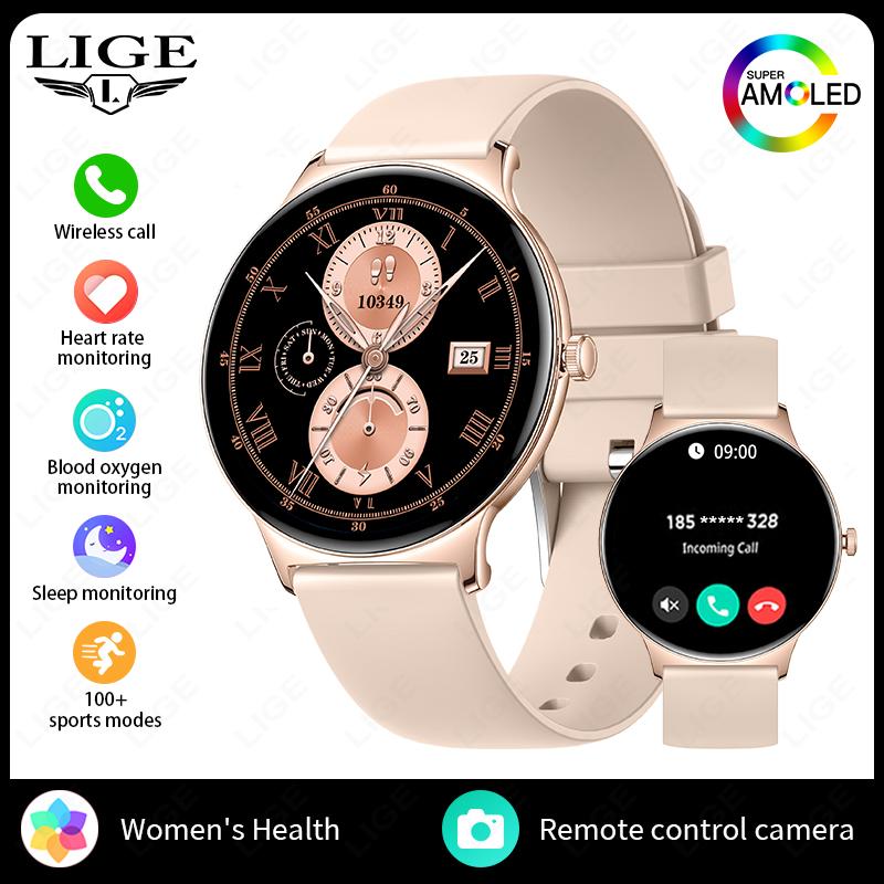 

For Android IOS New Ultra Thin Smart Watch Women Screen Always Display Time Sports Bracelet Bluetooth Call Fashion Smartwatch