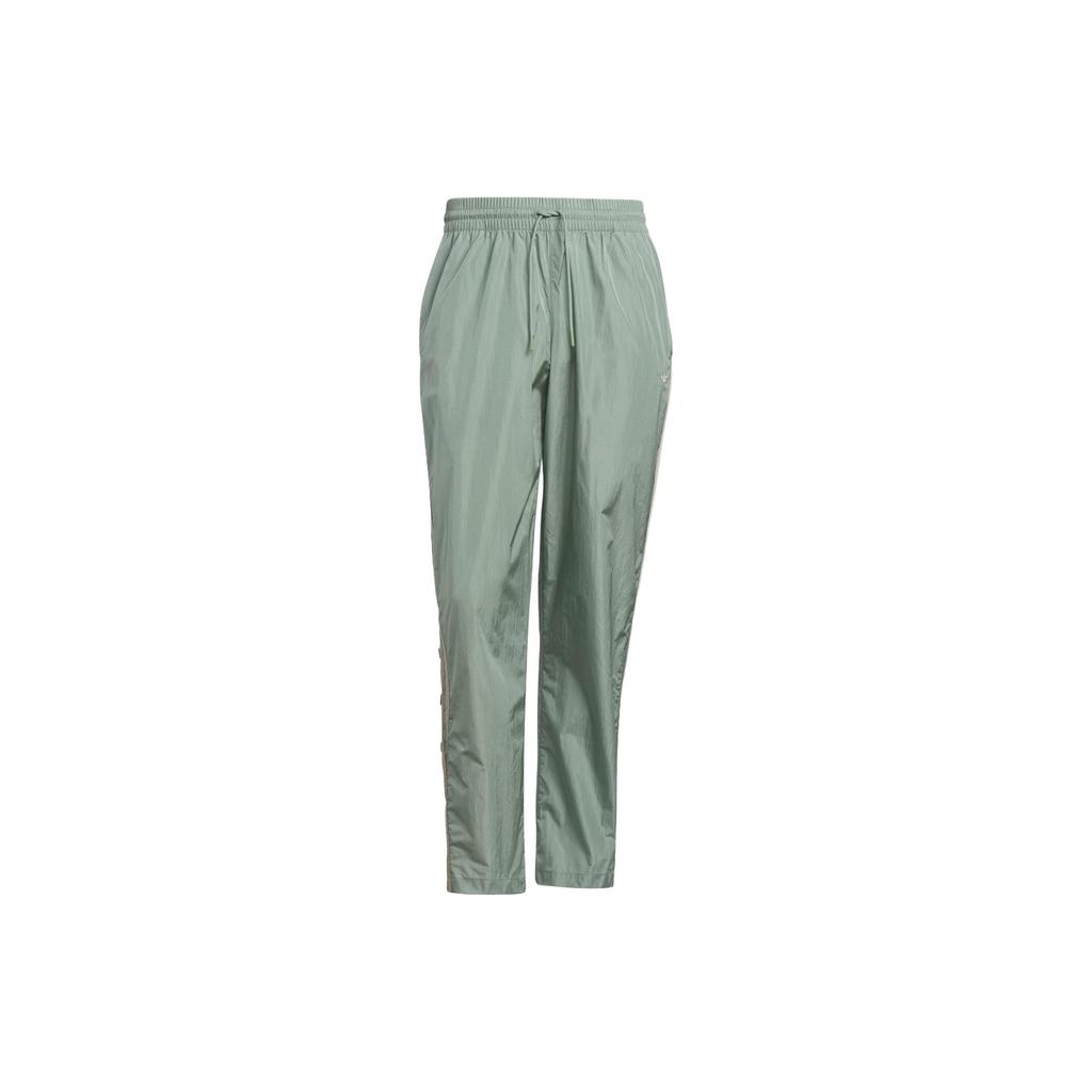 Adidas Originals Basketball Warm-Up Pants Color Block Button Decoration Sports Long Pants Men Bottoms Silver Gray Green IK8559
