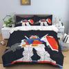Cartoon/Anime Mobile Suit Gundam-Themed Printed Bedding Set: This soft and comfortable set includes a duvet cover and pillowcase