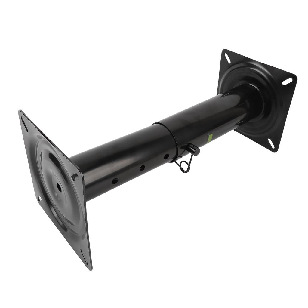 Boat Seat Base Pedestal 11.34 17.24in Adjustable Height Powder Coated Metal Black
