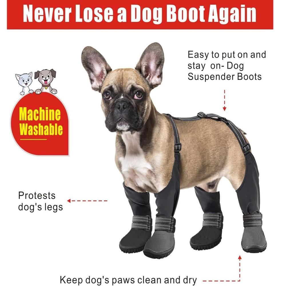 

Pet Supplies Dog Shoes Do Not Fall Off, Waterproof and Wear-resistant Dog Shoes, Non-slip Dog Feet Cover, Four-season Dog Shoes 1:XS