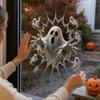 Halloween Window Sticker House Scene Holiday Decoration for Home