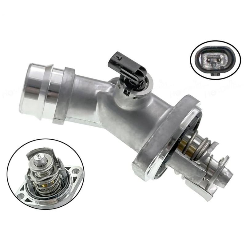 Engine Coolant Thermostat Assembly 25500-2E085 255002E085 for Veloster 2017-2020 Thermostat Housing Assembly Replacement