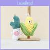 Soft Plush Enchanting Onion And Corn Keychain Cute Vegetable Gift Accessory