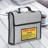 Explosion-Proof Double-Layer Fireproof Lithium Battery Safety Bag - Large Size (240x65x185mm)