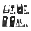 Car Window Lifter Switch Buttons Decorative Cover Trim Sticker For Tesla Model 3Carbon Fiber ABS Decoration  2017-