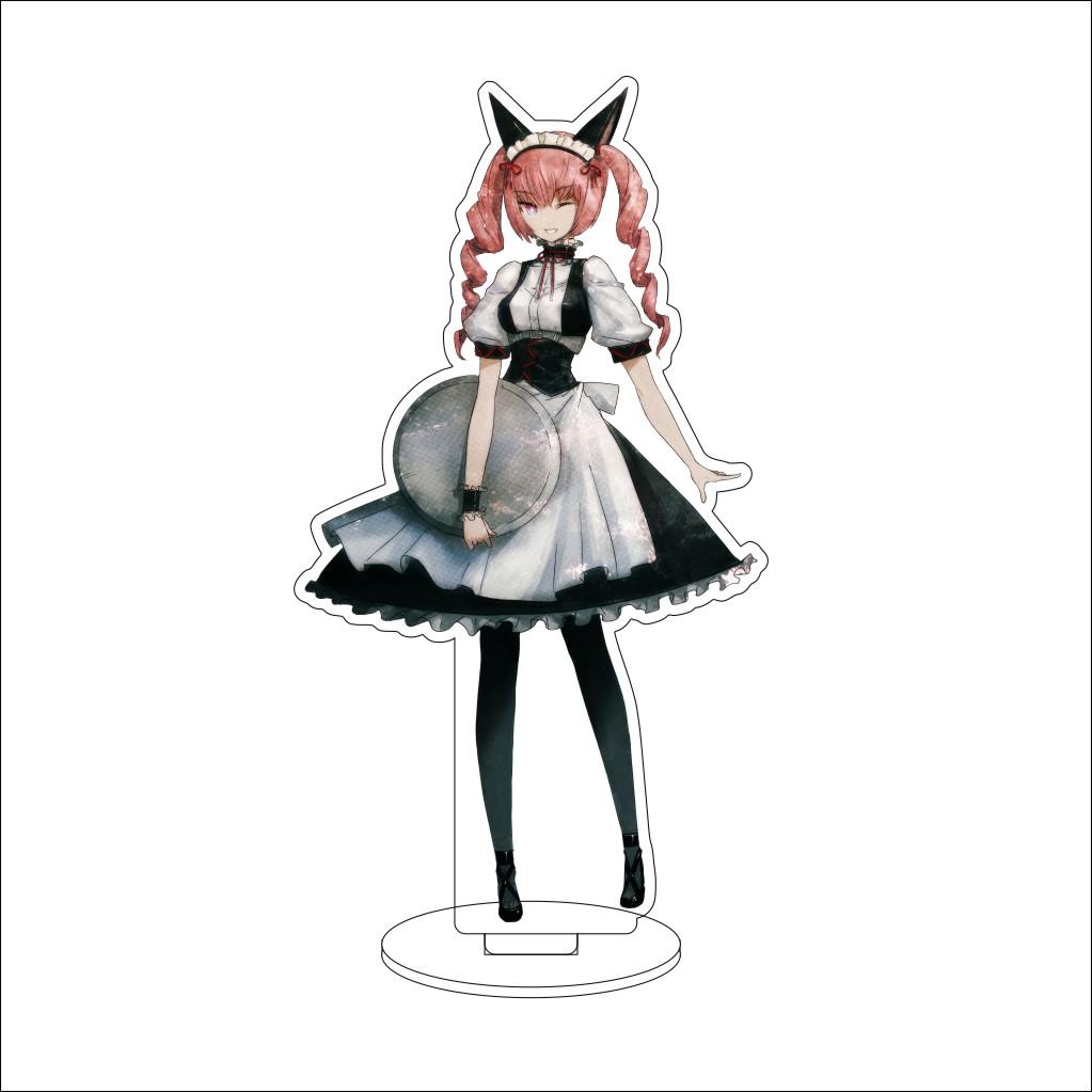 16CM Anime Steins Gate Cosplay Acrylic Stand Ornaments Shiina Mayuri Okabe Rintarou Makise Kurisu Figure Stand Halloween Gifts