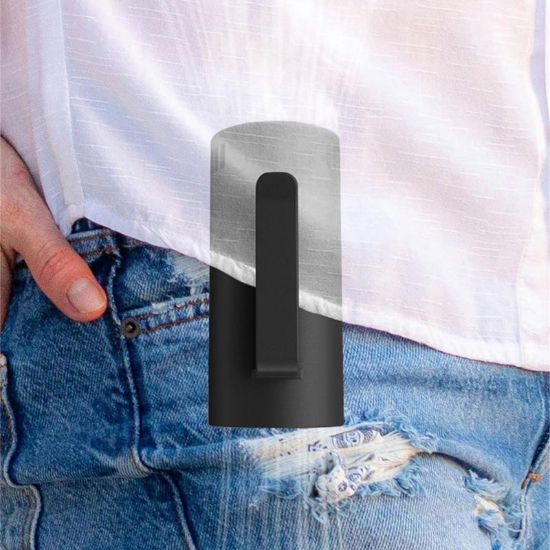 Wearable Waist Fan Small Clip Fan Rechargable Cooling Fan ABS Texture Portable Fan Present for Sports Enthusiasts