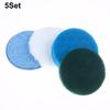 1/3/5Set 4inch Flocking Hexagonal Sponge Electric Cleaning Brush Head Accessories Polishing Pad Sponge Wheel Polishing Disc Sc