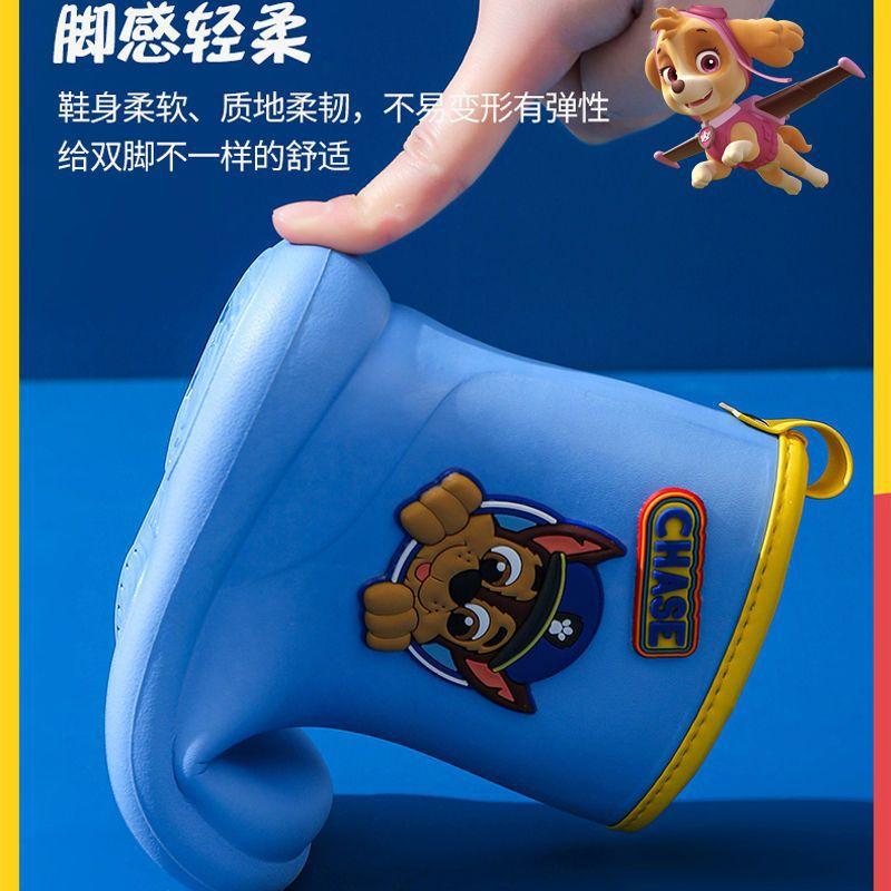 Paw Patrol Baby Rain Boots Children's Non-Slip Rain Boots Boys Cute Toddler Girls Waterproof Shoes Kids Rubber Shoes