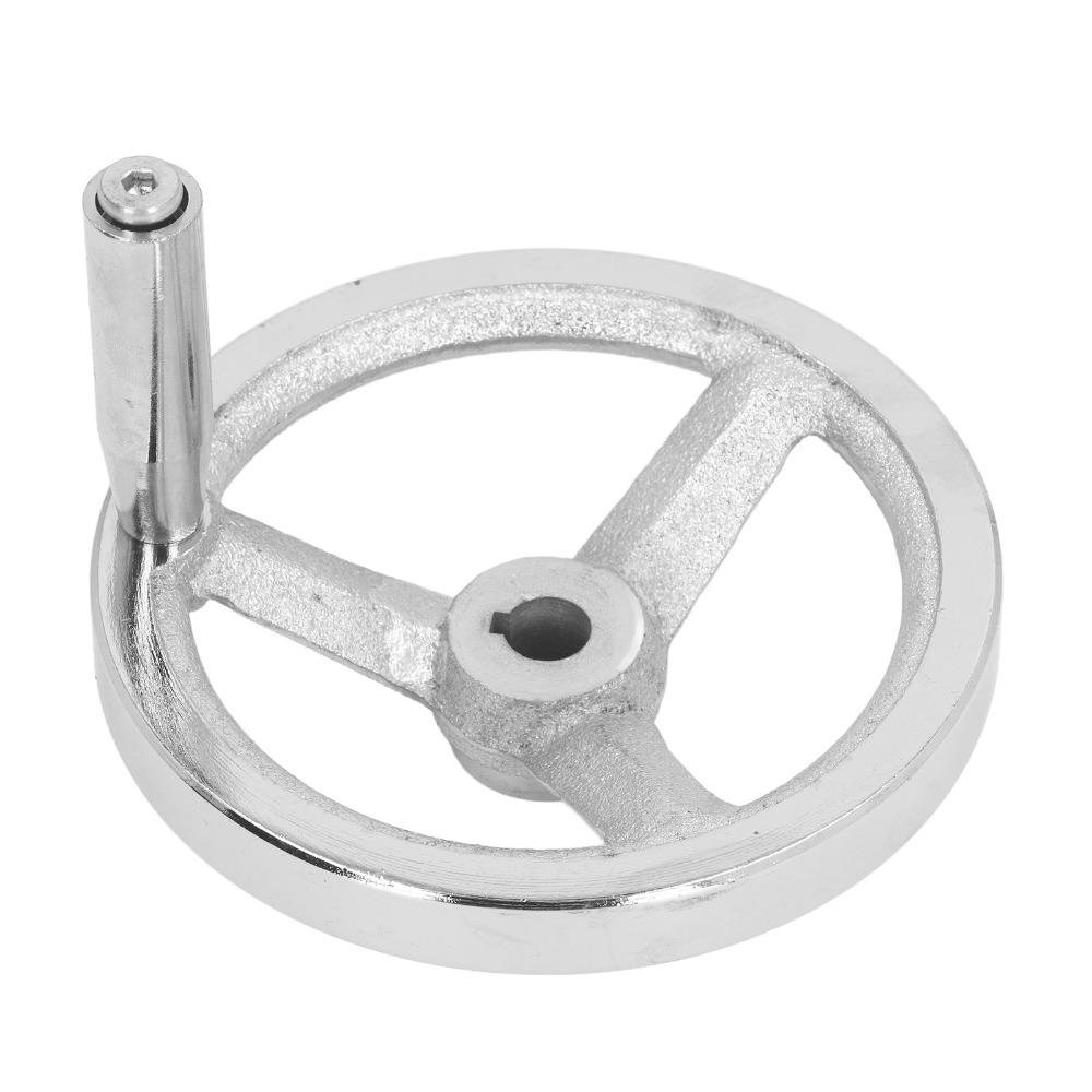 Okrągłe Koło Ręczne z Żeliwa 12x125MM Rozmiar Koło Ręczne Tokarki Trwałe 3 Ramienne Koło Ręczne Do Tokarki