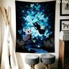 Hollow Knight Wall Tapestry Aesthetic Wall Hanging Printed Fabric Blanket Decorative Tapestries for Bedroom Living Room Home Decor