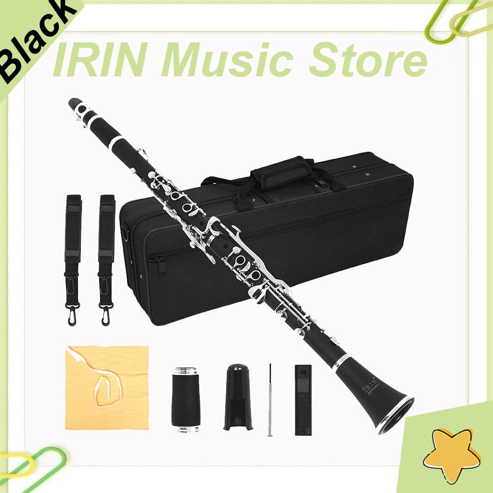 Bb Clarinet 17 Keys 6 Rings Bakelite Blackwinds Professional Clarinet Set Woodwind Instruments Double Regulator with Sax Case