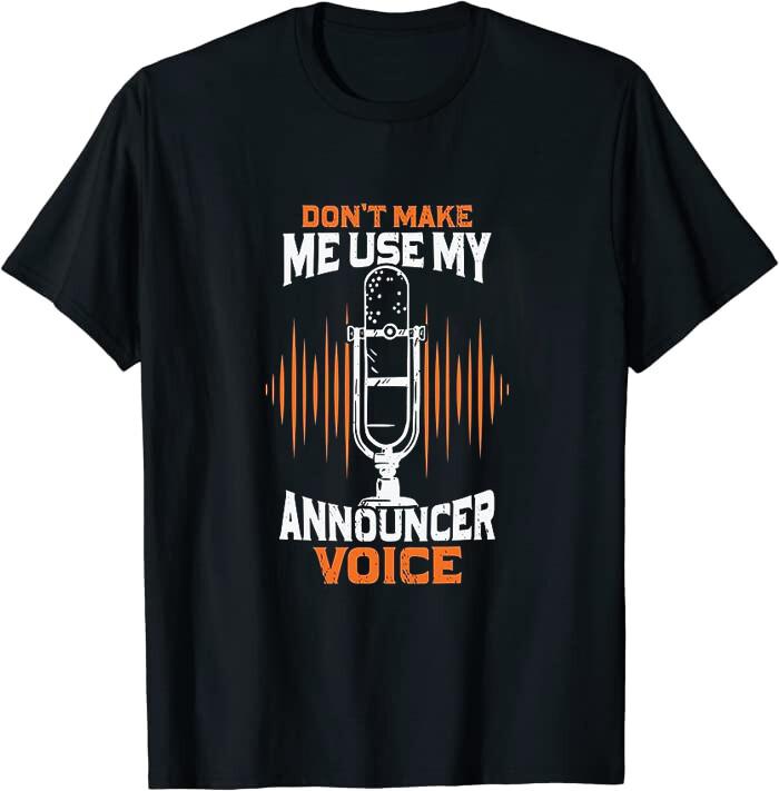 Funny Radio Public Address Announcer Gift Classic Tee TShirt Unisex T-Shirt M