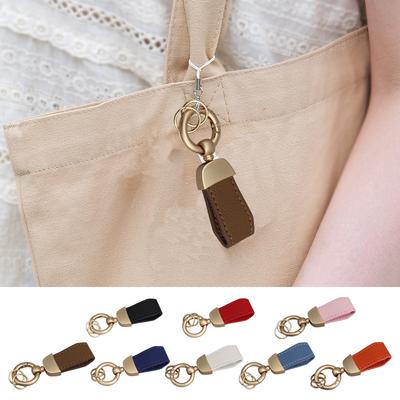 Elegantes Textur-Schlüsselanhänger Modische Farbe PU-Leder-Textur Praktischer Schlüsselhalter Schlüssel- und Taschenanhänger für jeden Anlass