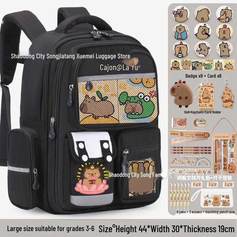 Batoh z lehké oxfordské tkaniny pro děti 6. třídy - Velká kapacita