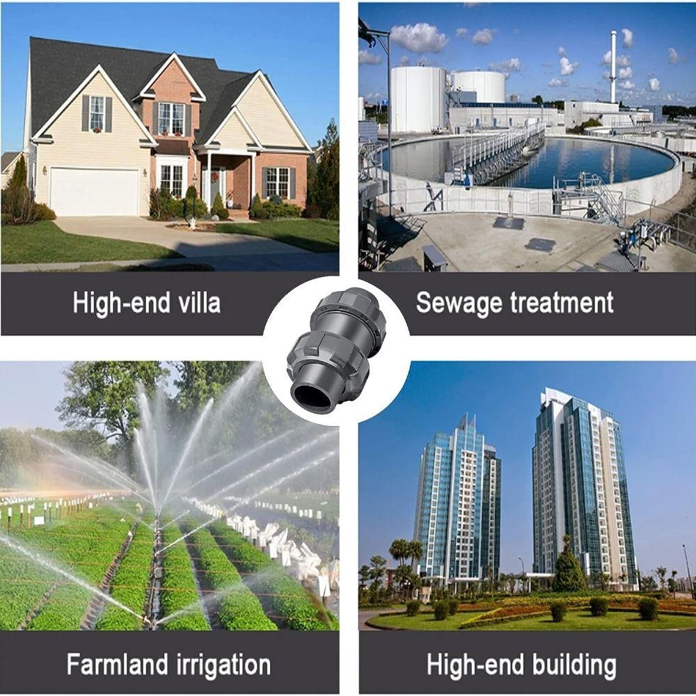 UPVC Rückschlagventil 1/2" Rückflussventil Langlebige Rückschlagventile Wasser Öl