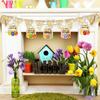 Easter Wooden Chip Hanging Decorations, Small Household Items, Wooden Eggs, Children's Hand-painted DIY Wooden Chips, Baby Doodles