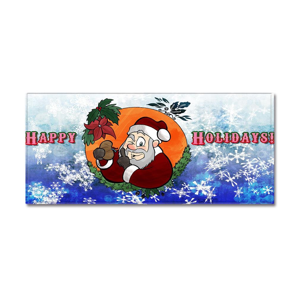 Christmas Kitchen Sand Carpet Doormat Long Floor Mat