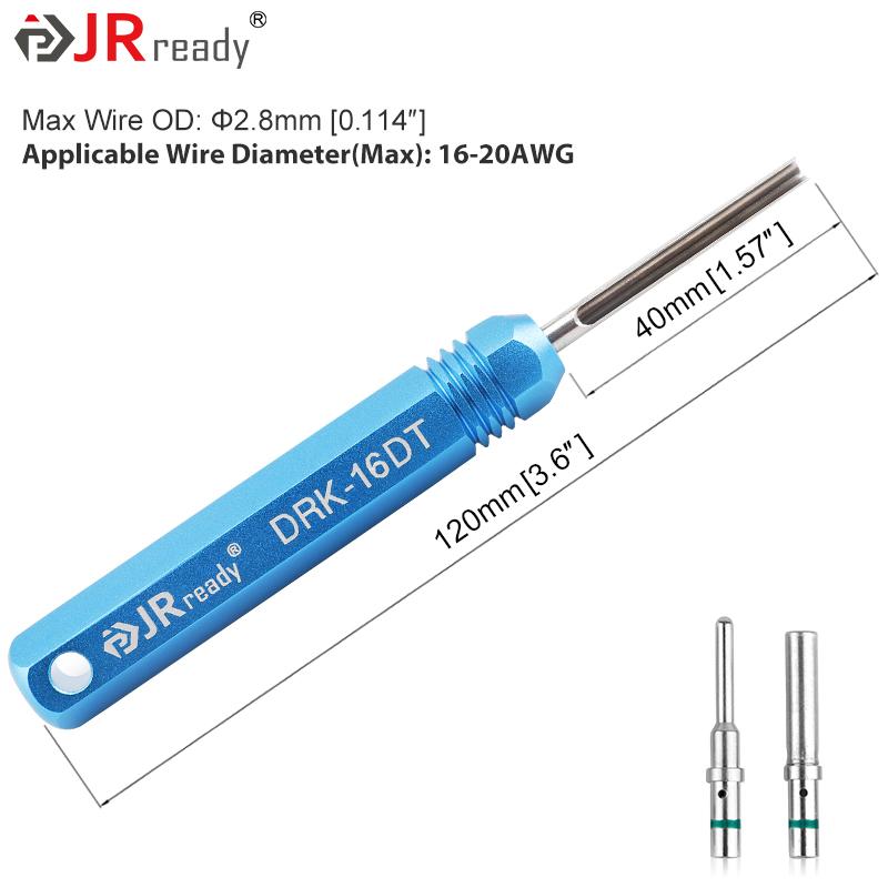 JRready Pin Extractor Tool For Solid/Stamped Contacts Terminal Removal Instrument For Deutsch Connector DT/DTM/DTP/HDP/DRC ,RT1B