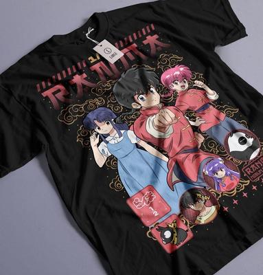 Ranma 1/2 T-shirt Shampoo Rumiko Takahashi Girl Kawaii Funny Anime Tee All Size Unisex T-Shirt