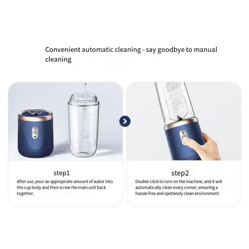 1SET Nouveau Presse-agrumes Portable Rechargeable Petite Tasse à Jus Étudiant Maison Presse-agrumes Multifonctionnel Tasse à Jus