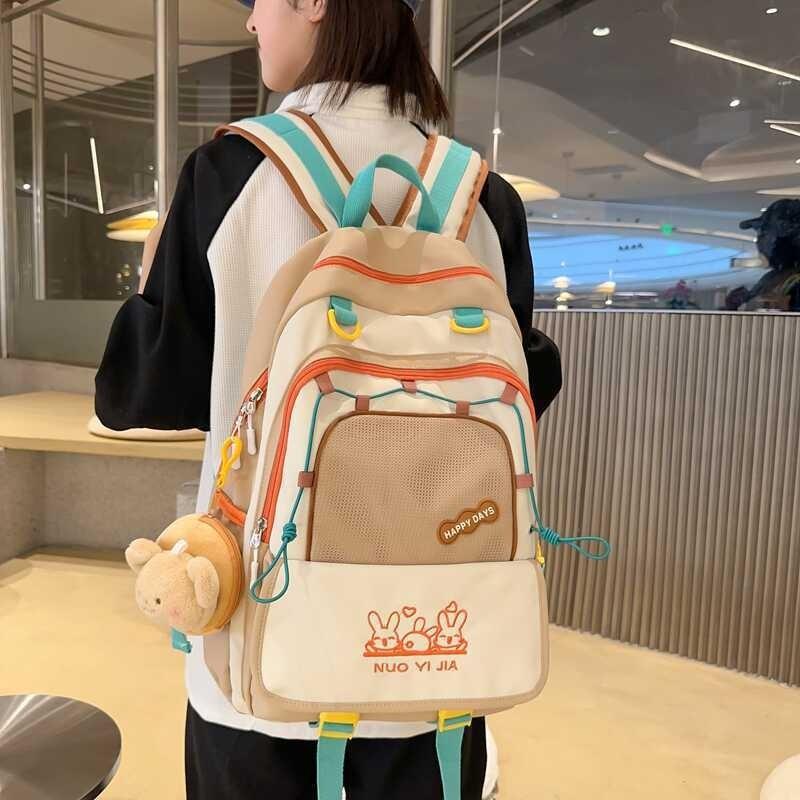 Trendy Lightweight Waterproof Backpack High Capacity Casual Bag For Men And Women