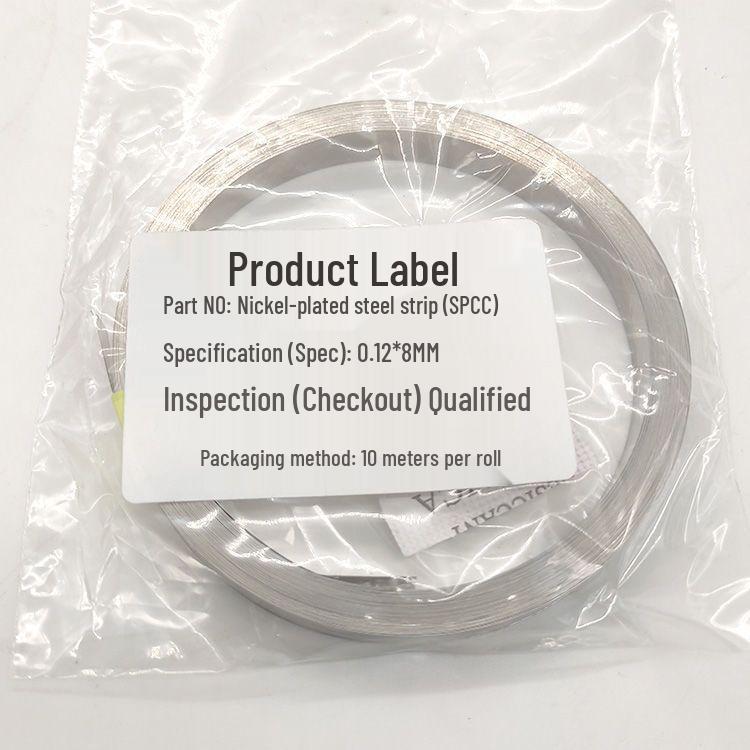 10m Single Strand Nickel Strip (0.1mm) & 0.15mm Spot Welding Nickel-Steel Strip for Battery Connection