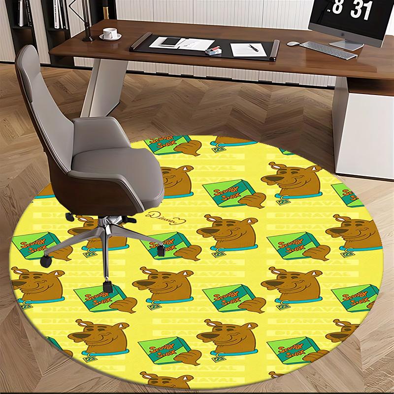 Scooby Snacks, Chair mat Round Rug Office carpet, Non slip, Suitable for Living Rooms, Bedrooms decor.1205197a