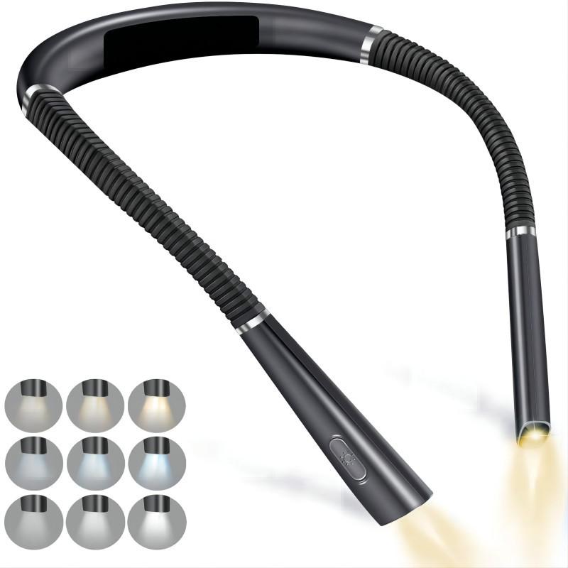 1PC Neck Reading Light Book Light for Reading in Bed Bendable Long Lasting Portable USB Rechargeable Novelty Flexible Book Lighting