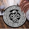 Valknut Celtic Knot Circular Rug Office Decorative Carpet For Living Room Bedroom Door Mat Floor Rug Computer Chair Area Rug