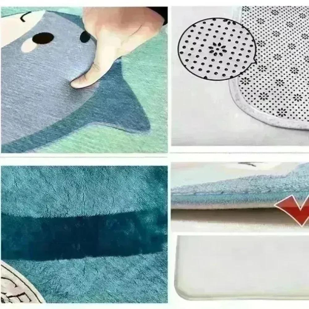Airport Runway Carpet Mat Rug Aeroplane Theme Home Decoration Non-slip Educational Kids Activity Play Mat with Terminal Design