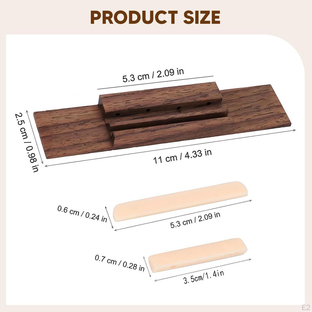Ukulele Bridge Strings Set Musical Instrument Accessories Wooden High Performance Repair