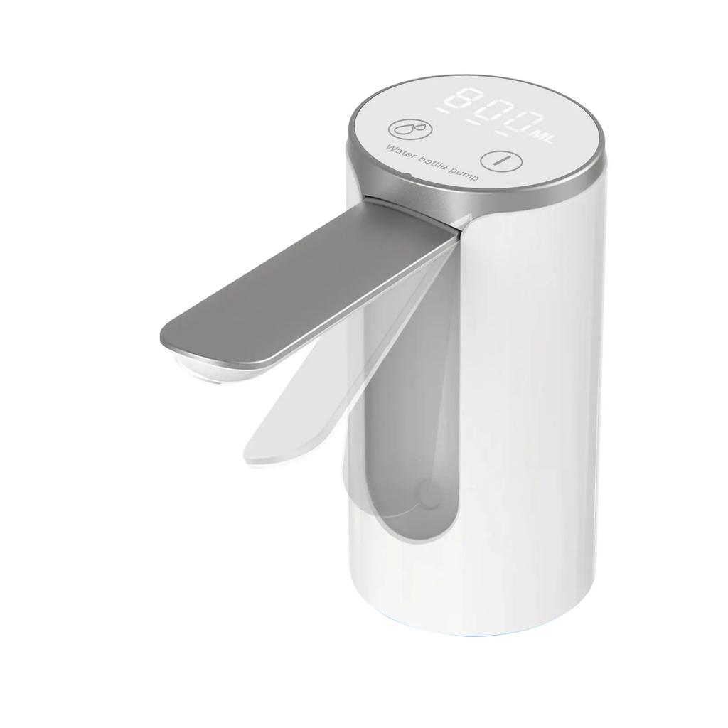 1PC LED Display Water Bottle Pump Foldable Electric 1200mah Type C Rechargeable Automatic Stop Touch Button 3 Quantitative Settings