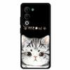 Coque For OPPO A5m A5i Pro Case Cartoon Cat Black Silicone TPU Soft Phone Case For OPPO A5 5G 4G Global Back Cover Case Funda