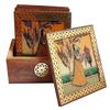 Traditional Gemstone Painting Tea Coffee Coaster Set    Handicrafts  Home Decor   Decorative Items In Living Room, Bedroom