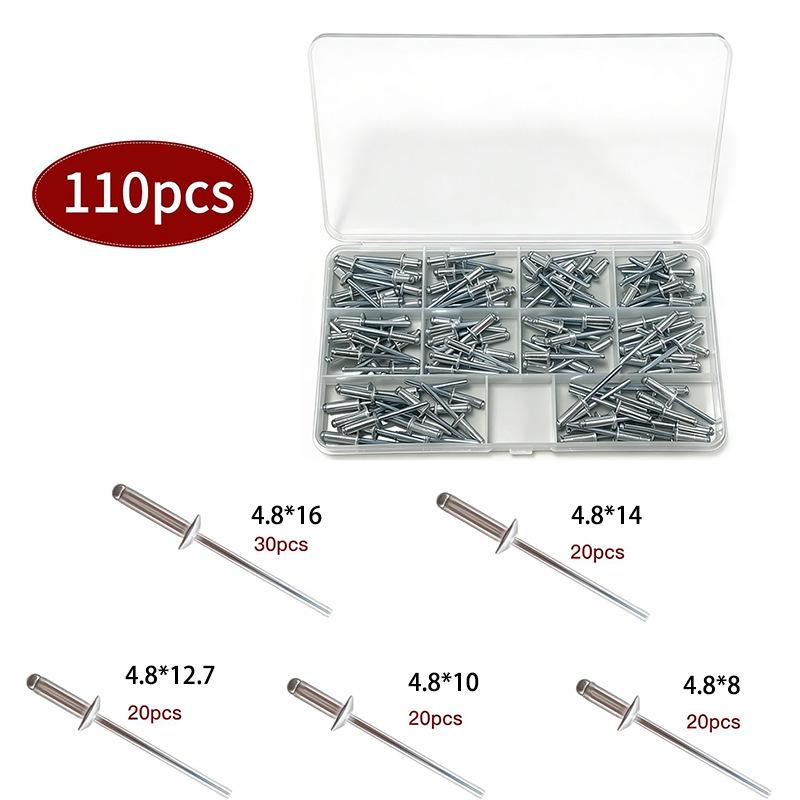 110PCS Pop Rivet Set for Construction & Metalworking