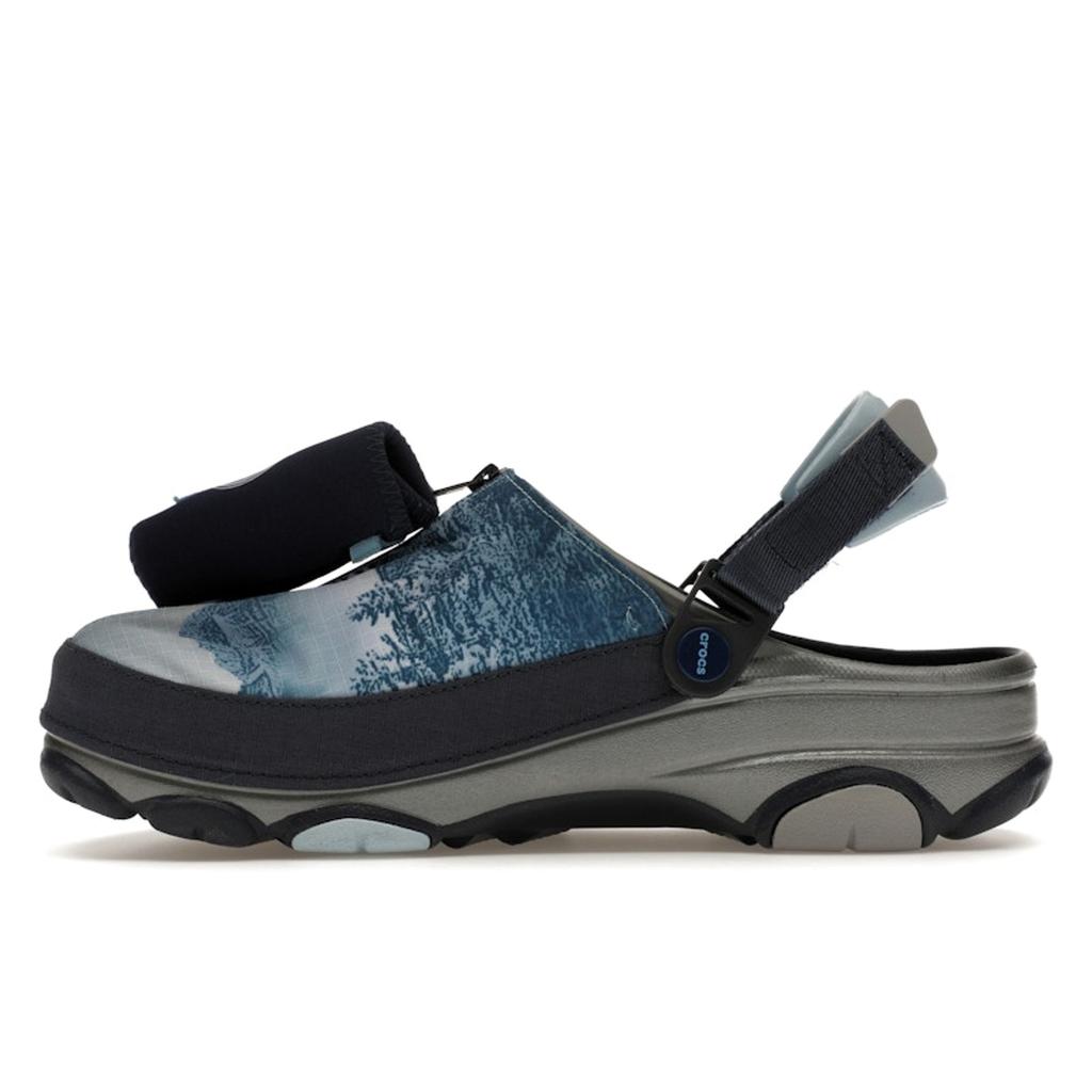 Busch Light X Crocs All-Terrain Clog Unisex Sneakers Blue Grey 208595-90H