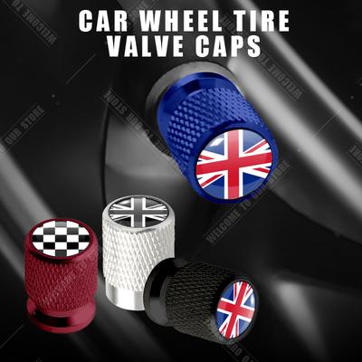 Auto CNC Aluminium UK Flagge Emblem Für Mini Cooper Jaguar Land Rover Opel Honda Nissan 4 Stück Reifenventil Luftanschluss Ventilnadelkappe