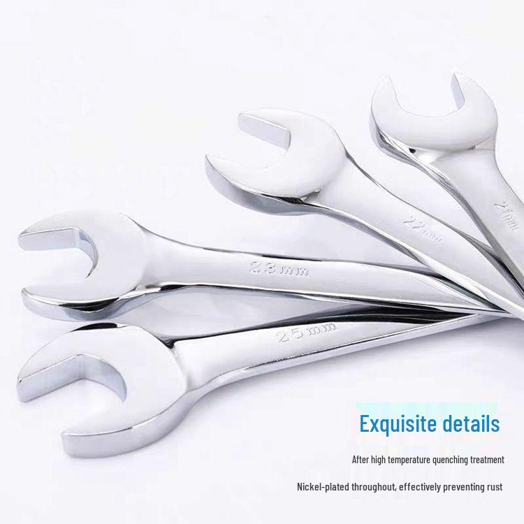Dual-Purpose Open-End & Torx Wrench Tool - 45 Steel Mirror Finish